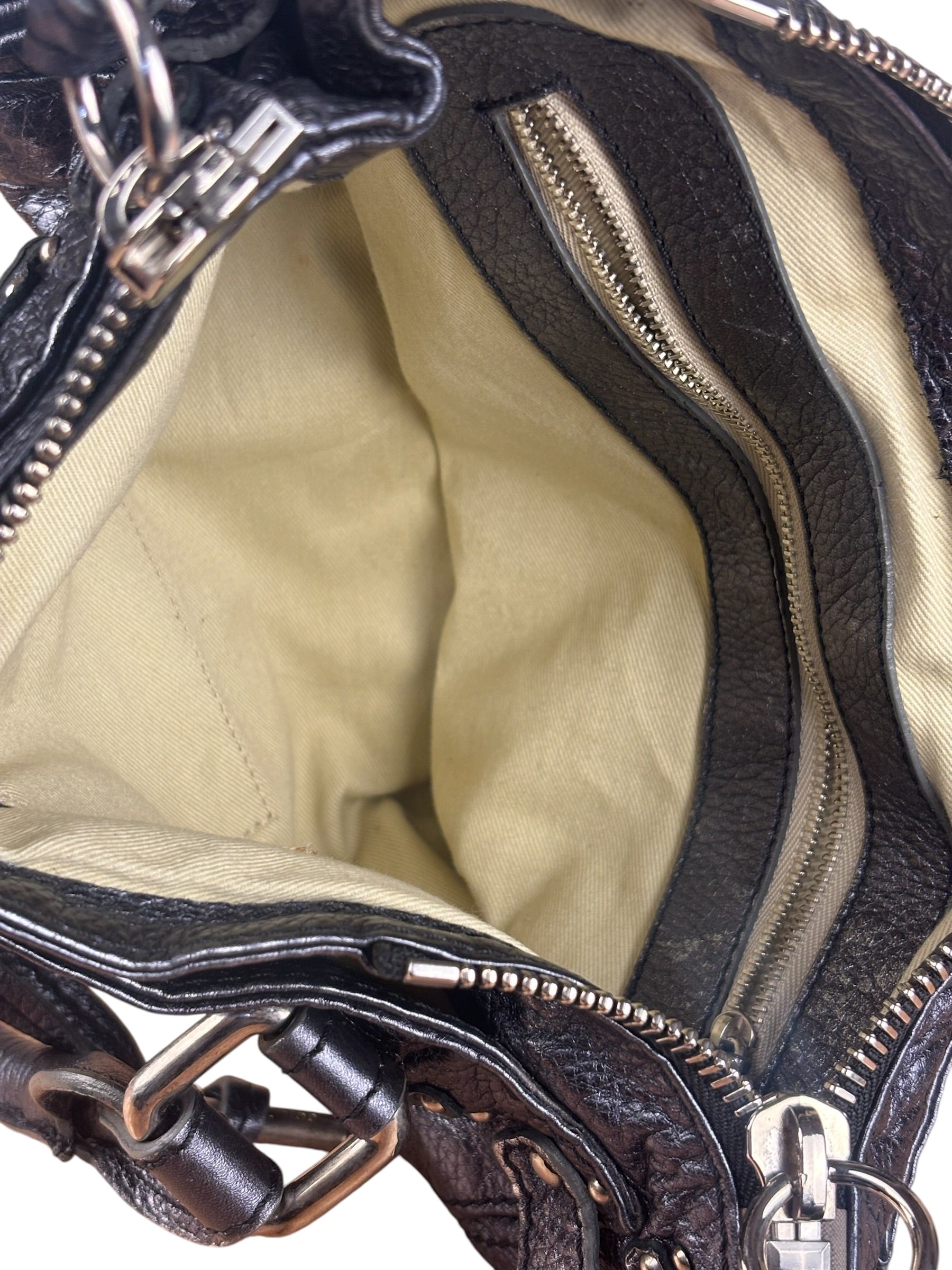 Chloé Grey Metallic Small Paddington Handbag