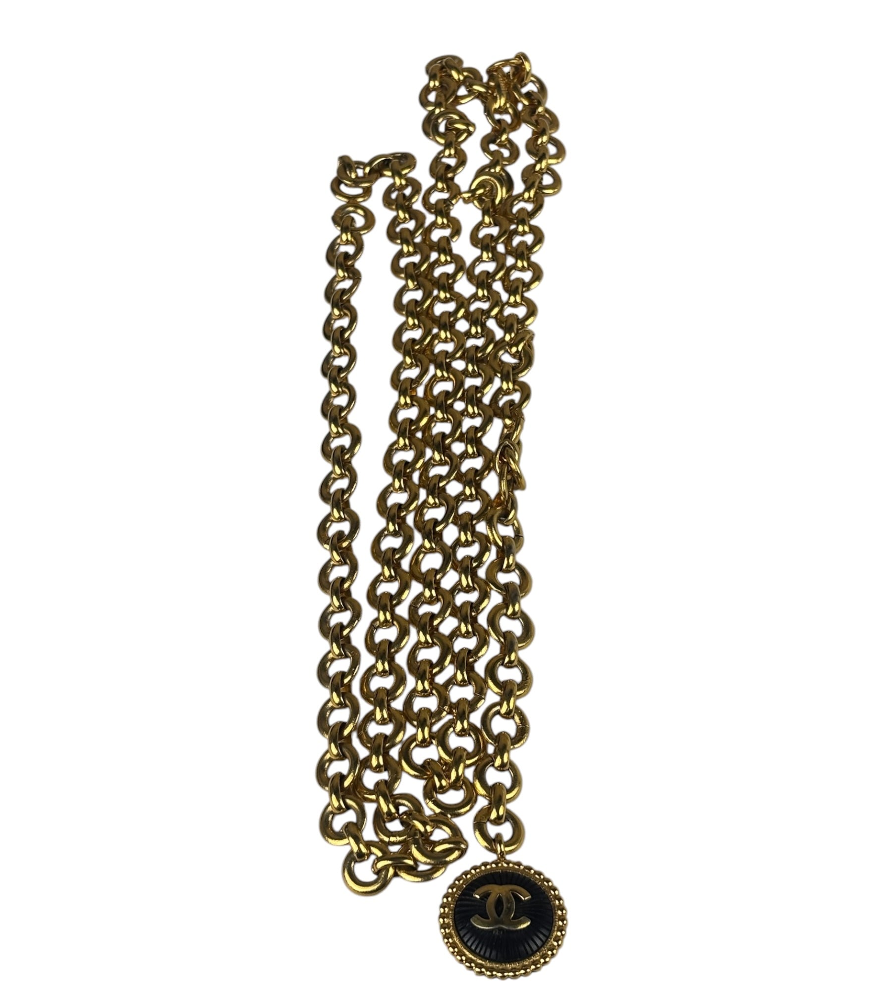 Chanel Gold-Plated Chain Link Belt/Long Necklace