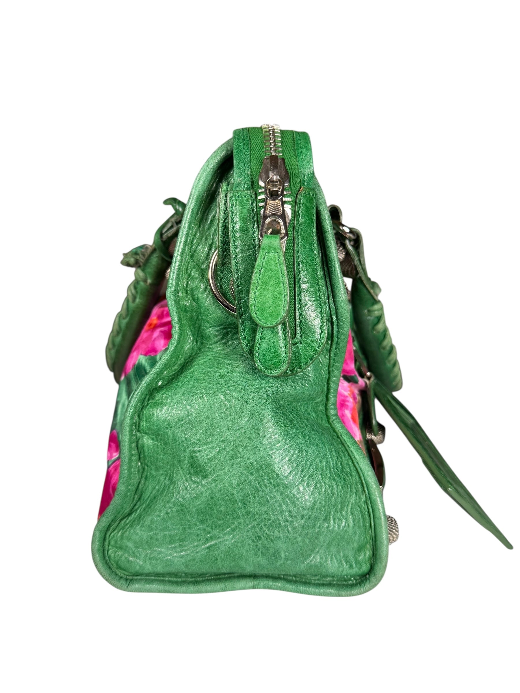 Balenicaga Floral Print Le City Bag