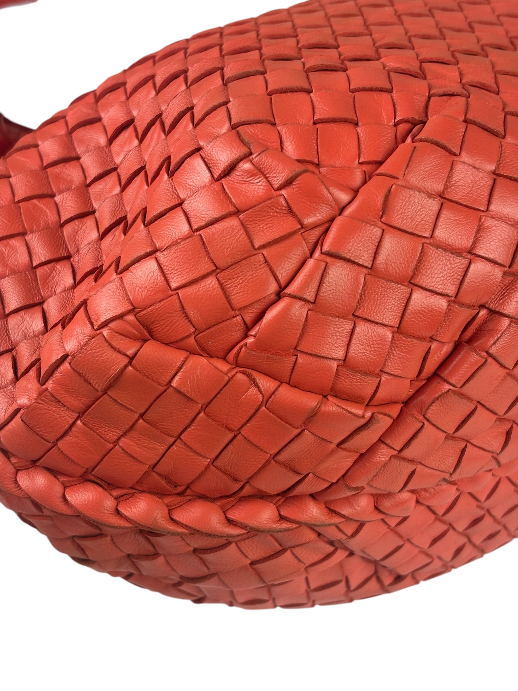 Bottega Veneta Orange Intrecciato Hobo Bag