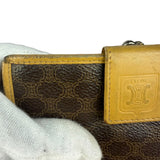 Celine Vintage Brown Macadam Bifold Kisslock Wallet