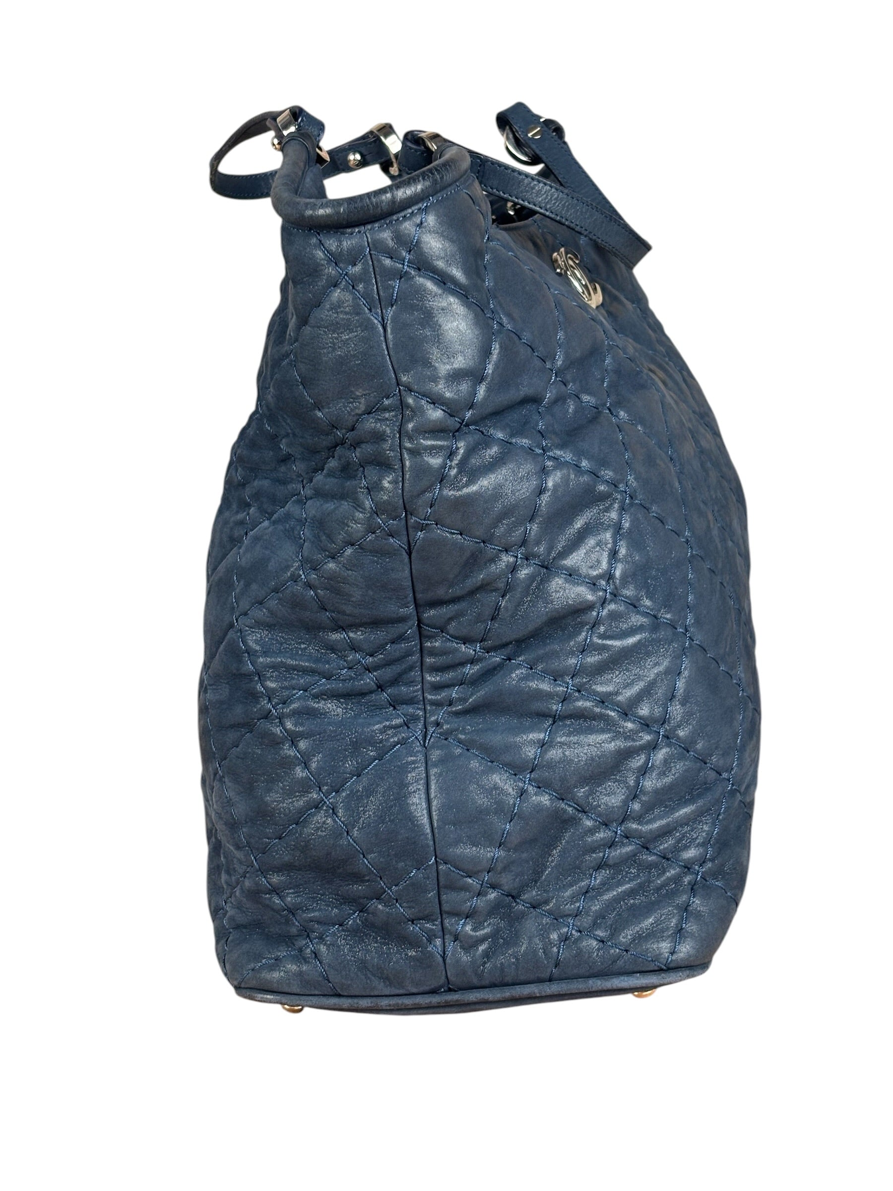Chanel Navy Iridescent Sea Hit Tote 2012