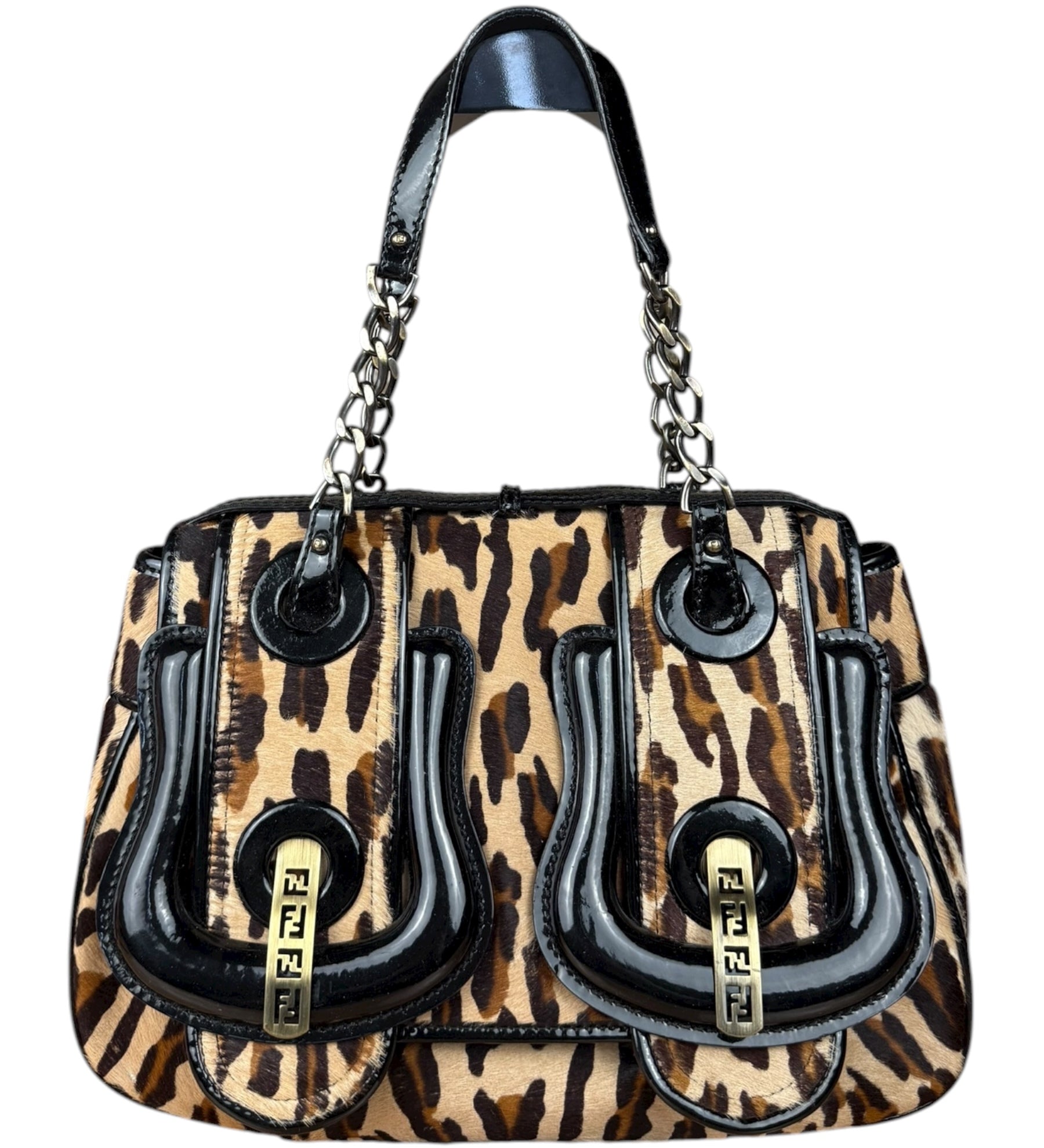 Fendi Leopard Print B Bag
