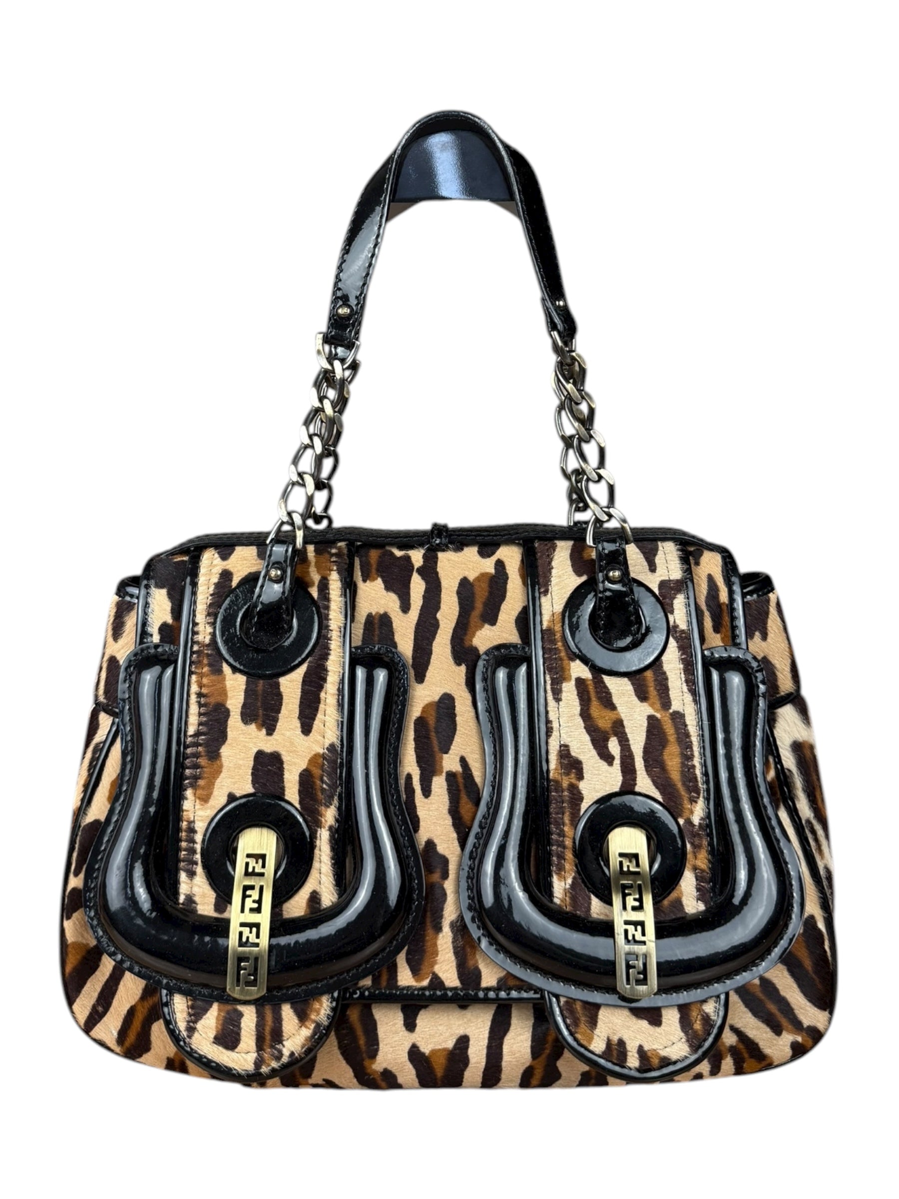 Fendi Leopard Print B Bag