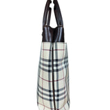 Burberry Vintage Canvas Nova Check Tote