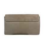 Chloe Grey Leather/Suede Faye Clutch