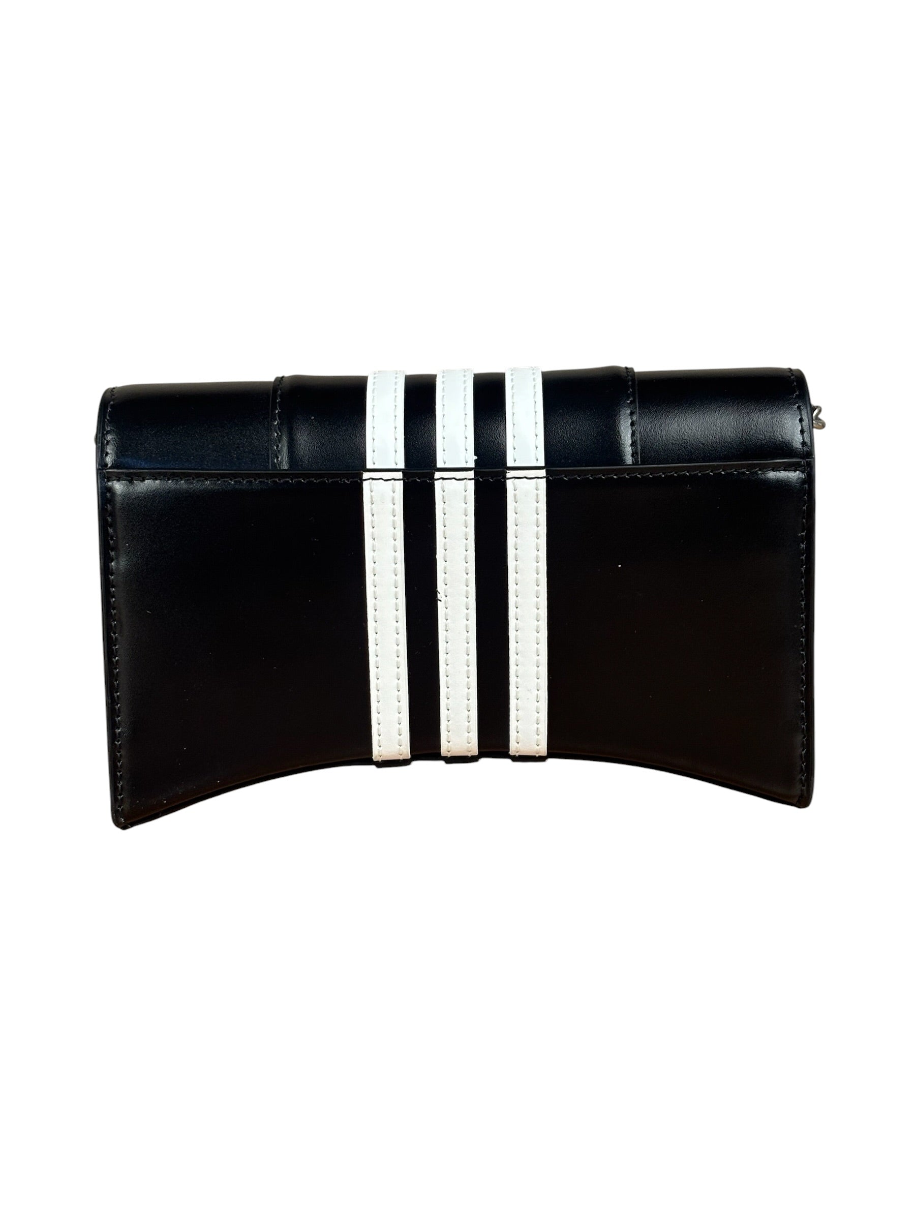 Balenciaga x Adidas Black Hourglass Wallet on Chain
