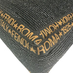 Fendi Black Straw Roma 1925 Tote