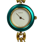 Gucci Interchangeable Bezel Gold Plated Link Band
