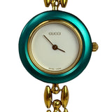 Gucci Interchangeable Bezel Gold Plated Link Band
