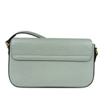 Gucci GG Super Mini Leather Shoulder Bag Pale Blue