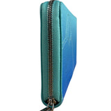 Tiffany & Co Blue Gradient Leather Long Zippy Wallet
