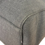 Prada Vintage Dark Grey Canvas Tote Bag