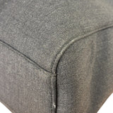 Prada Vintage Dark Grey Canvas Tote Bag