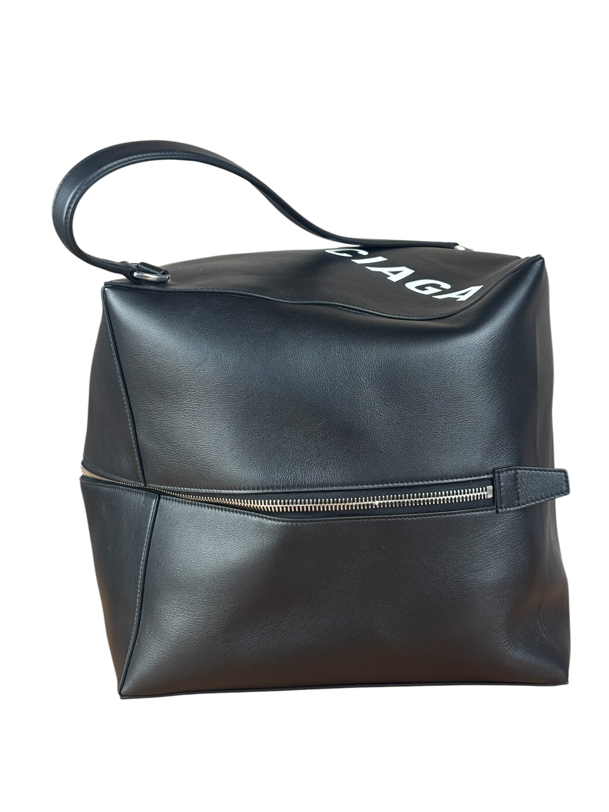 Balenciaga Black Leather Giant Box Bag