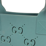Gucci Dusty Azure Perforated Rubber Tote