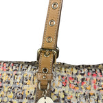 Fendi FF Floral Zucchino Shoulder Tote