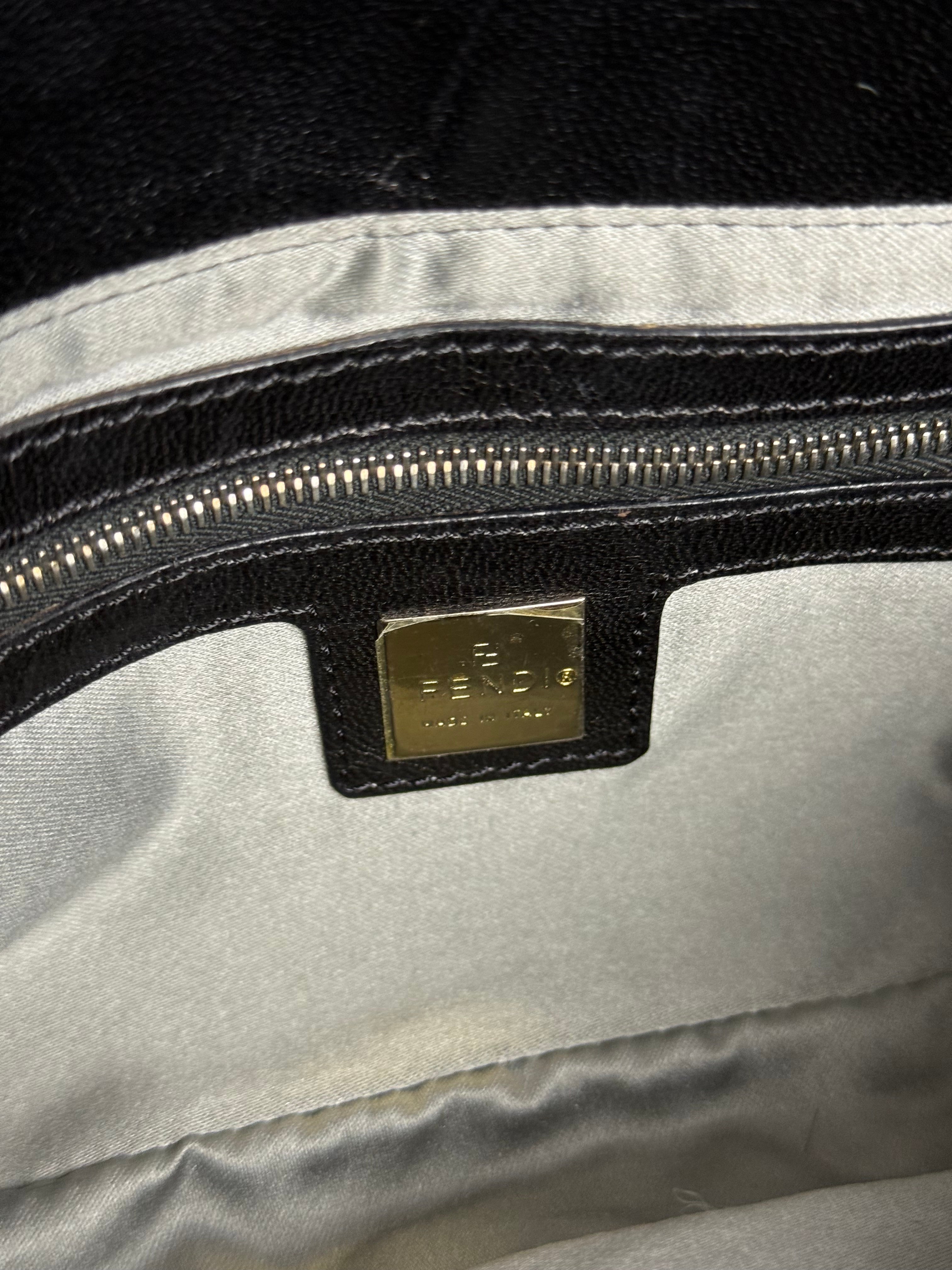 Fendi Beaded Baguette Black