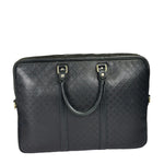 Gucci Black Leather Diamante Briefcase