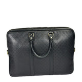 Gucci Black Leather Diamante Briefcase