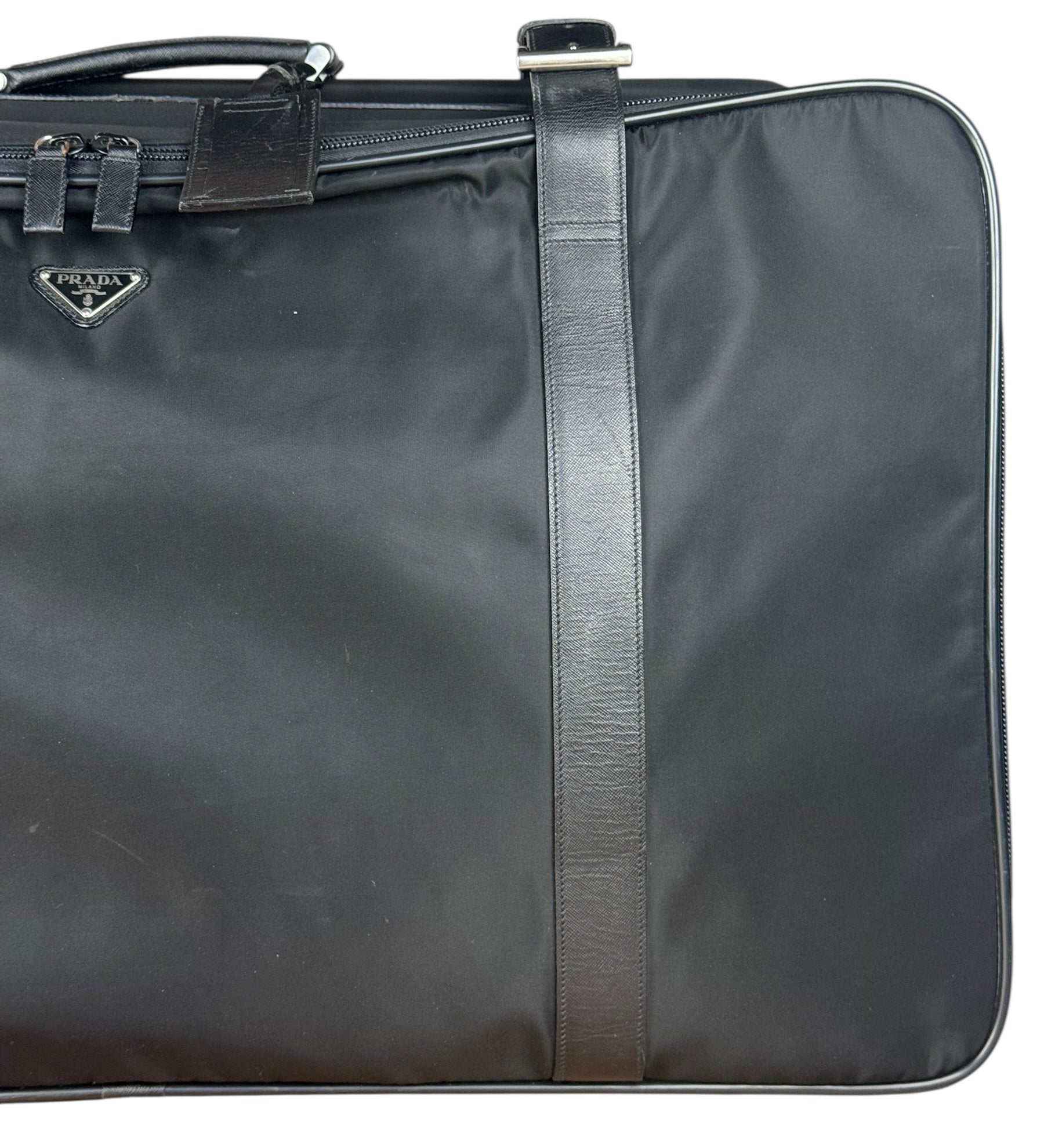 Prada Nylon Saffiano Travel Suitcase
