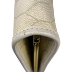 Christian Dior Vintage White Honeycomb Print Mini Coin Pouch