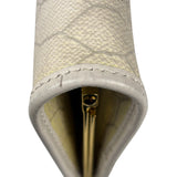 Christian Dior Vintage White Honeycomb Print Mini Coin Pouch