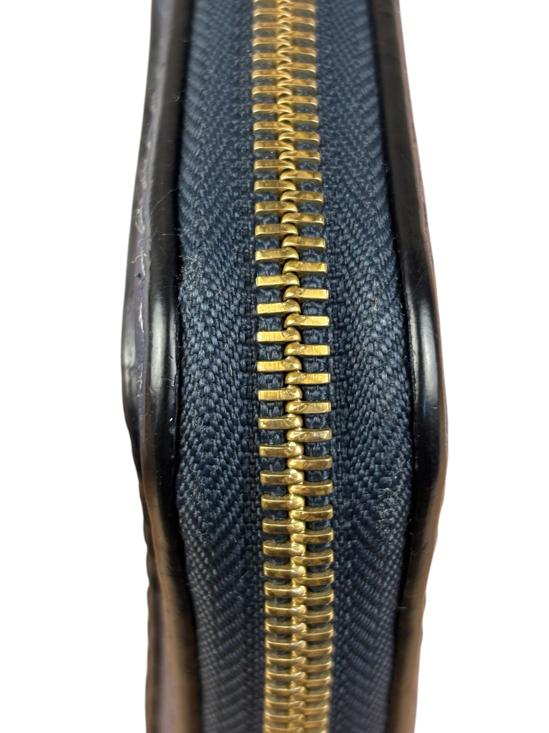 Chloé Dark Blue Leather Marcie Long Zip Wallet