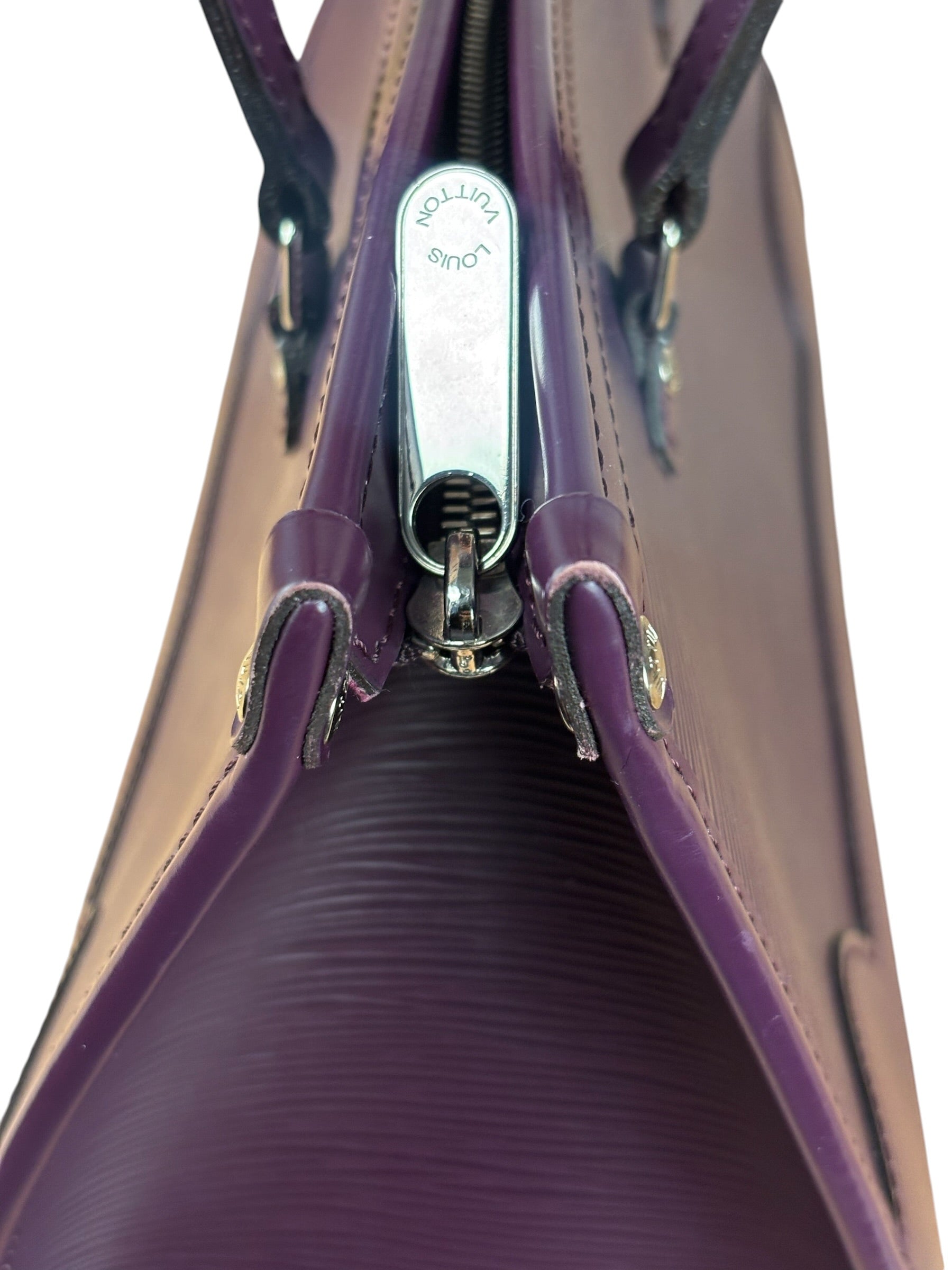 Louis Vuitton Purple Madeleine Epi Leather HandBag