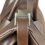 Prada Brown Leather Madras Cerniera Doctor Handbag