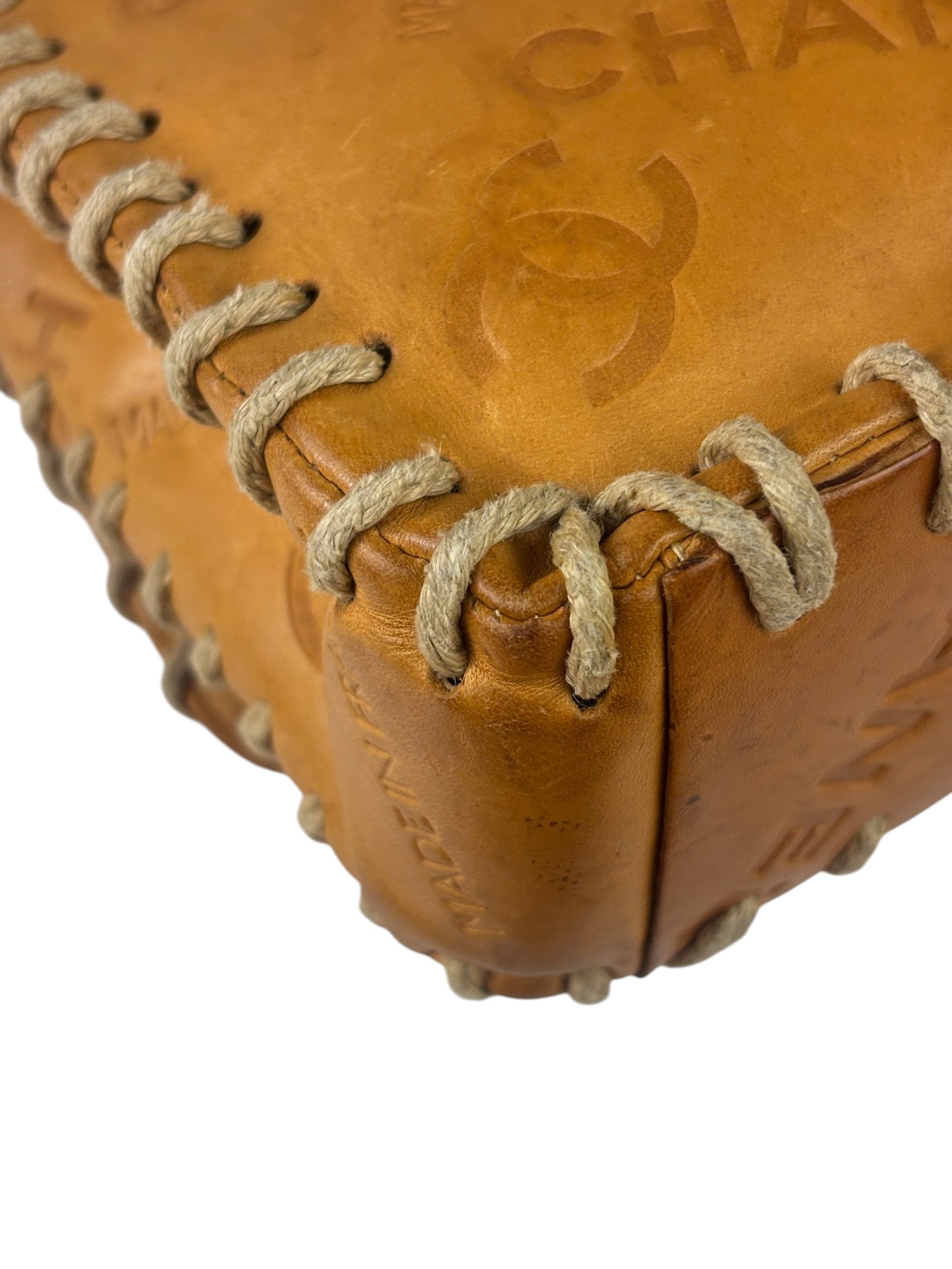 Chanel Brown Leather Western Embossed CC Flap Bag