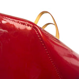 Louis Vuitton Red Monogram Vernis Bellevue Handbag PM