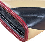 Gucci Stripped Multicolor Marmont Wallet on Chain