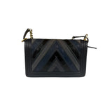 Chanel Tricolor Chevron Leather Old Medium Boy Flap 2016