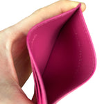 Balenciaga Leather Los Angeles Card Holder Fuchsia