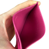 Balenciaga Leather Los Angeles Card Holder Fuchsia