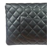 Chanel Black Caviar Quilted Flap Clutch Bag 2019