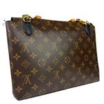 Louis Vuitton Black Leather/ Monogram Marignan 2Way Bag