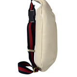 Gucci Ivory Leather Logo Print Belt Bumbag