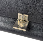 Celine Black Leather/Suede Trapeze Medium Handbag