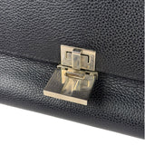 Celine Black Leather/Suede Trapeze Medium Handbag