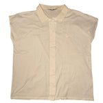 Christian Dior Sports Vintage White Sleeveless Button Up Top