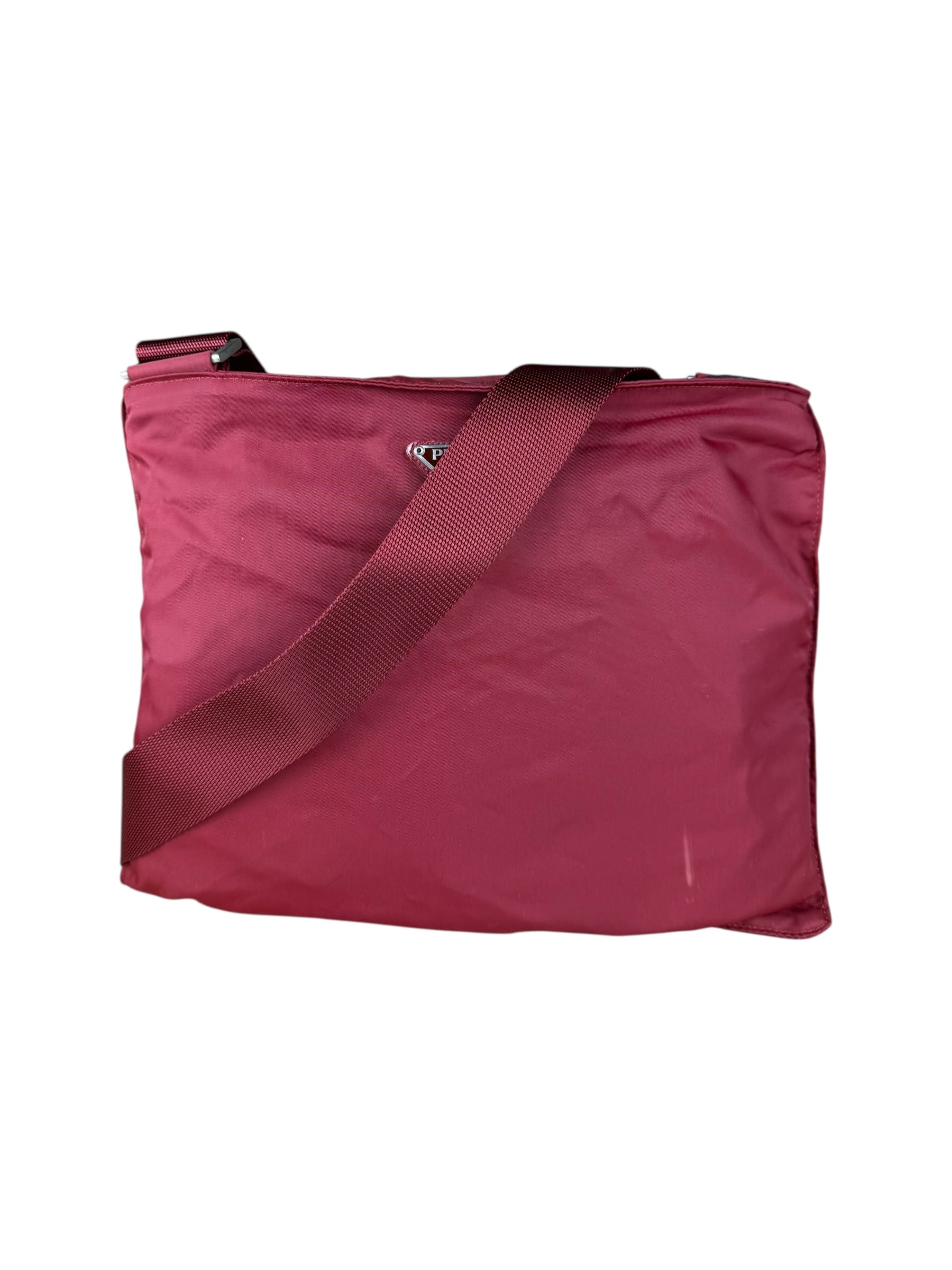 Prada Nylon Crossbody Bag Red