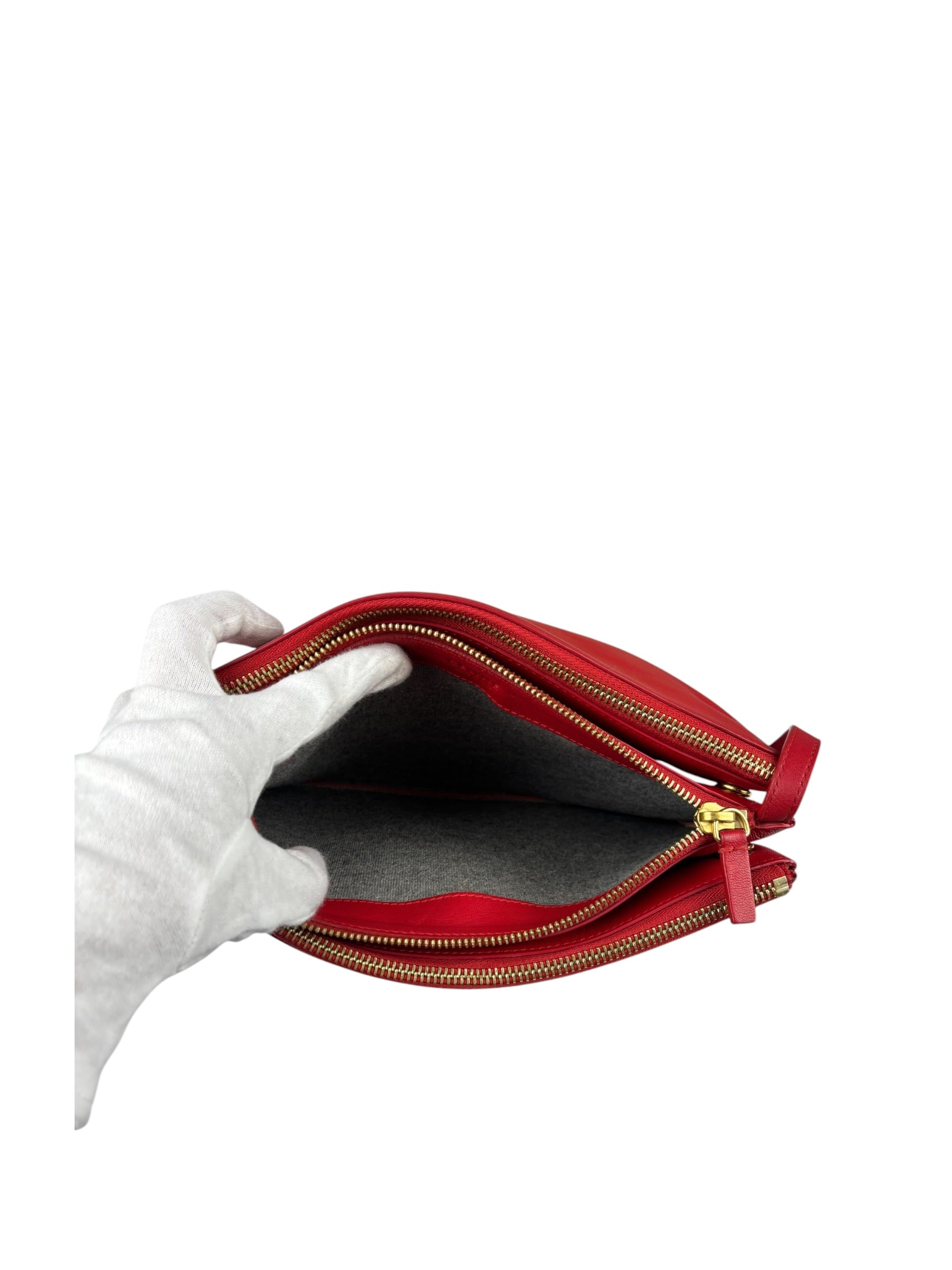 Celine Red Leather The Row 90's Shoulder Bag