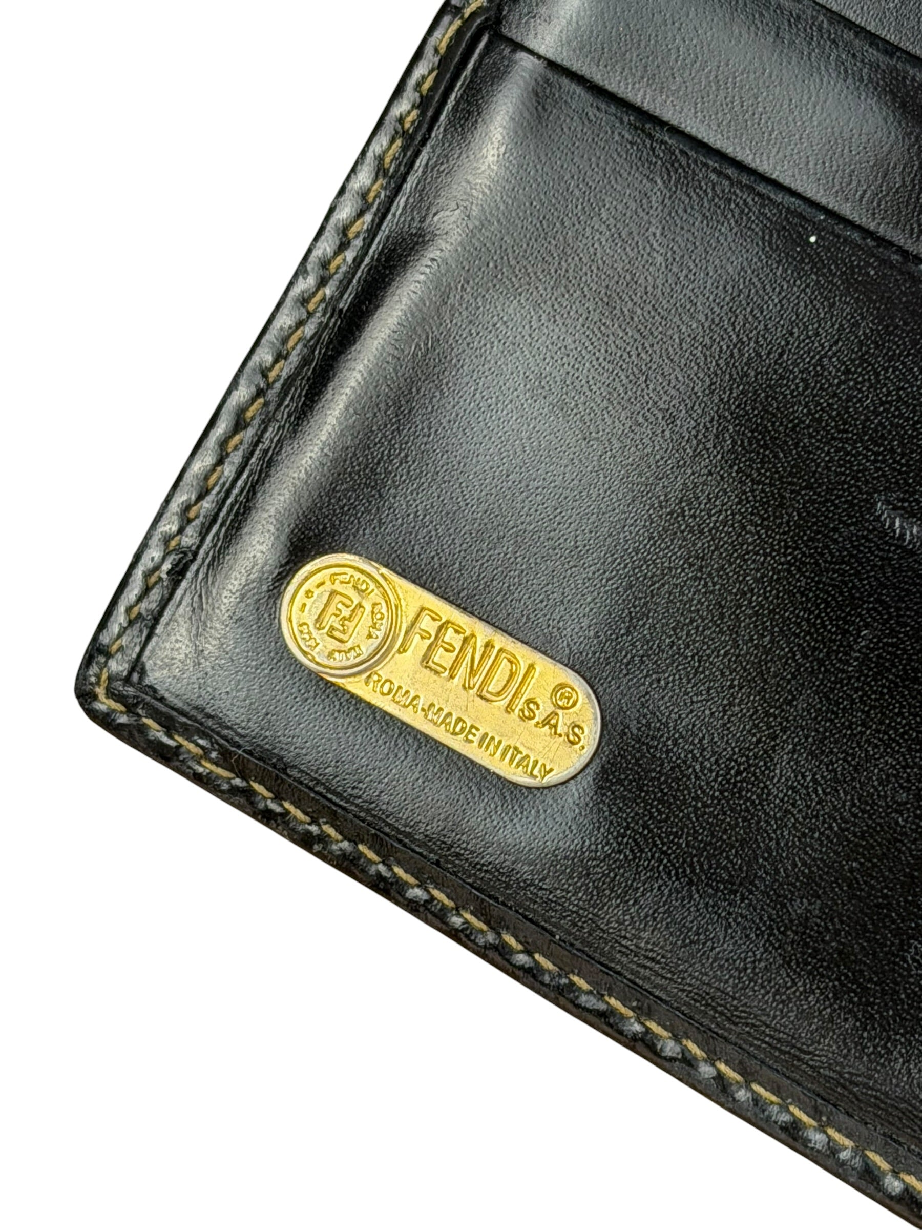Fendi Vintage Striped Pequin Wallet