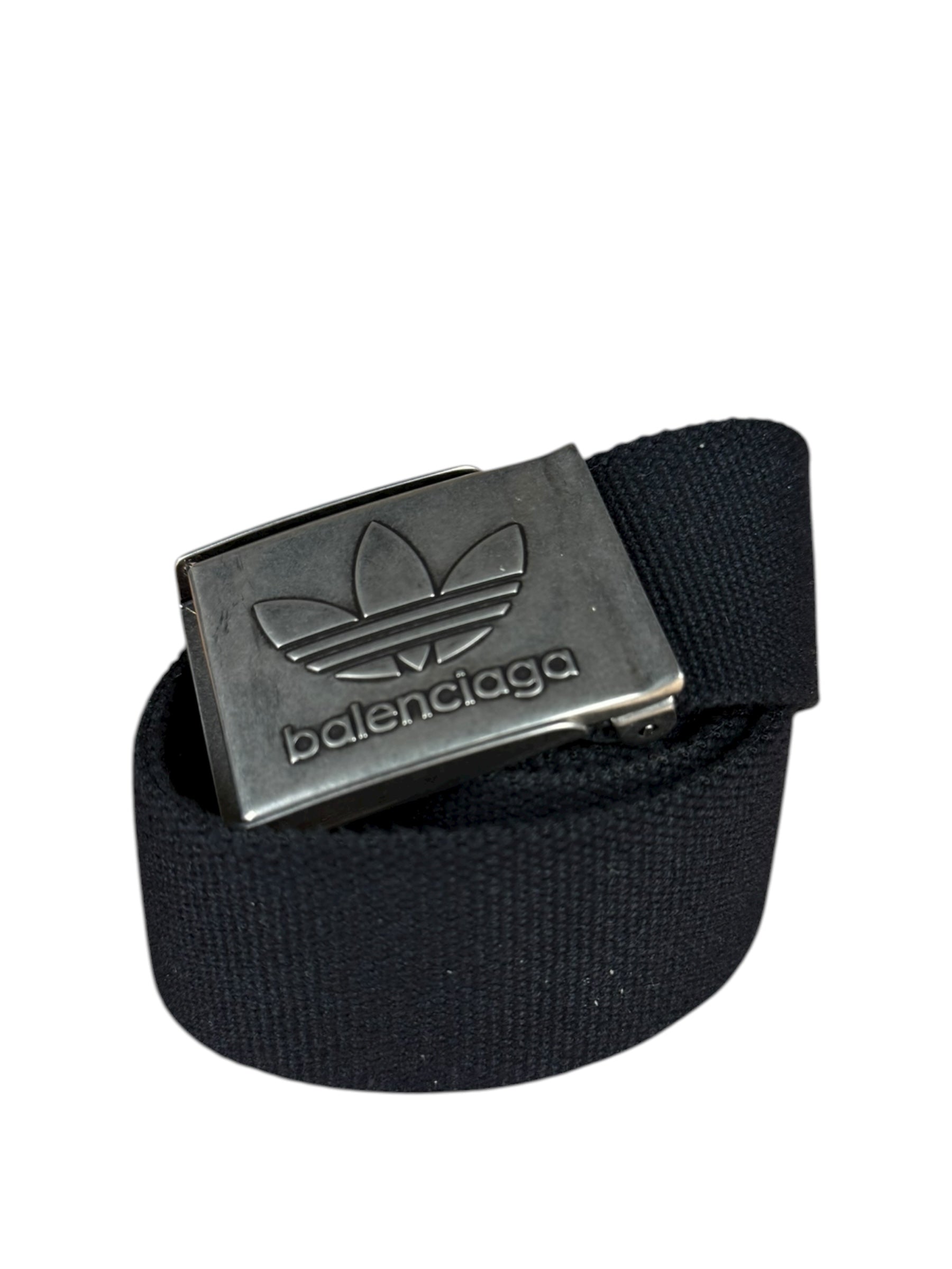 Balenciaga X Adidas Black Canvas Belt
