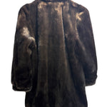 Vintage Black Mink Fur Long Coat