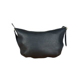 Gucci Black Pebbled Leather Half Moon Hobo Bag