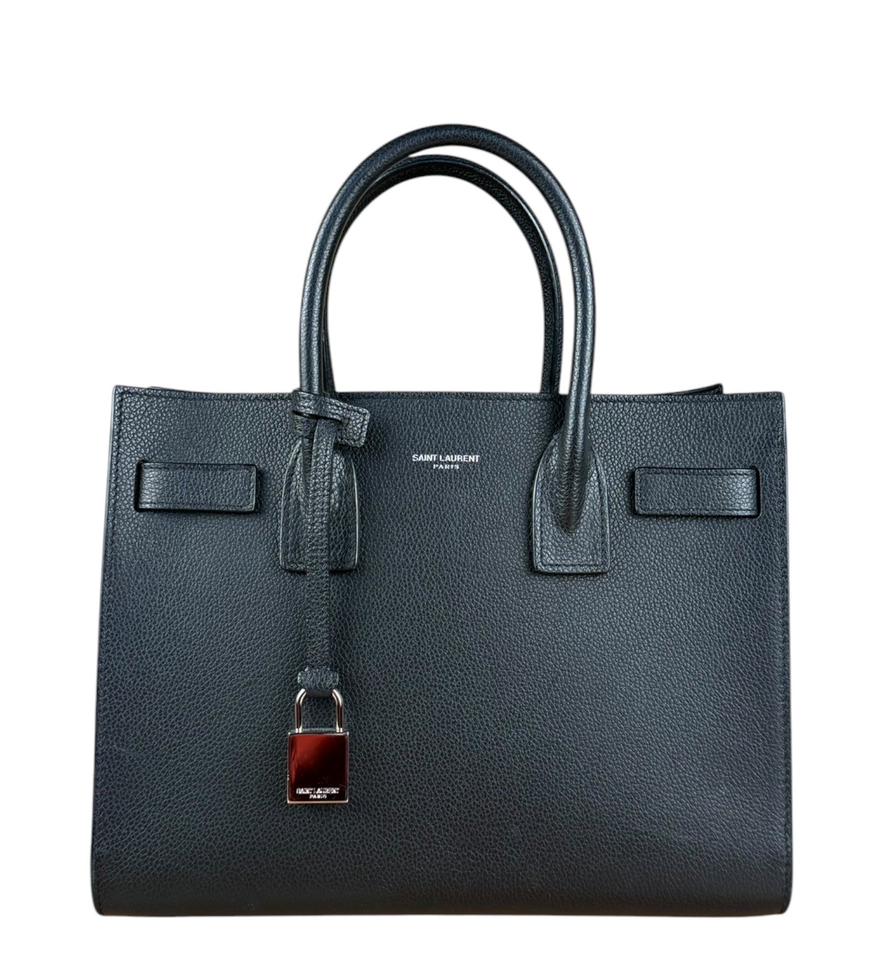 Saint Laurent Sac de Jour Baby 2Way Black Grained Leather