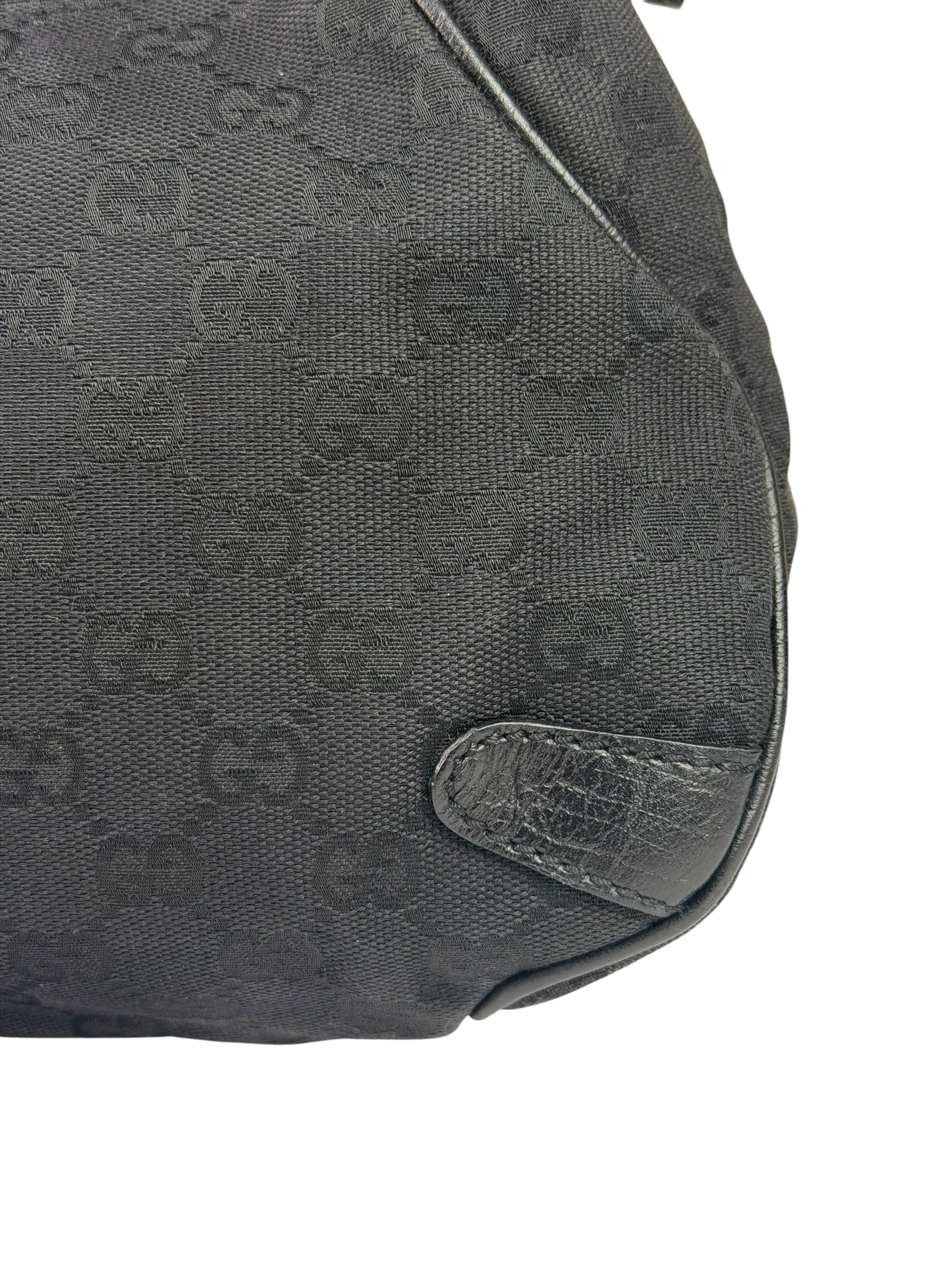 Gucci GG Vintage Black Horsebit Flap Shoulder Bag